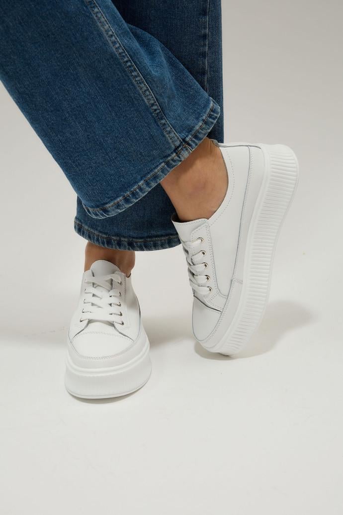 Кеды женские ALLSY кожаные р. 40 Белый (195316)