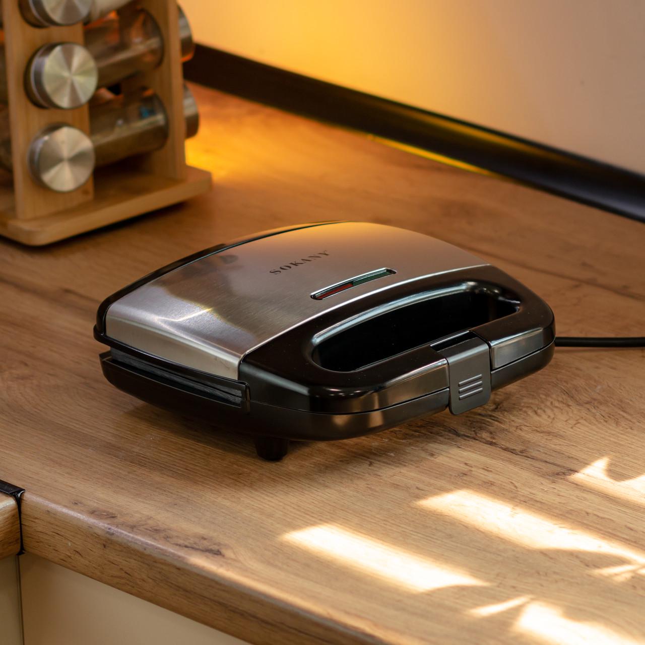 Электрогриль прижимной Sokany SK-08073 с антипригарным покрытием 750 Вт (SK-08073) - фото 7 Электрогриль прижимной Sokany SK-08073 с антипригарным покрытием 750 Вт (SK-08073) - фото 7