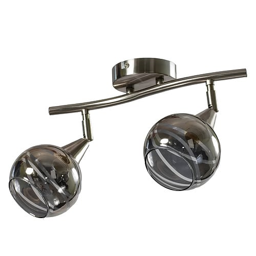 Люстра Svet на две лампы Е14 с поворотными плафонами Серый (C40-2 SN)