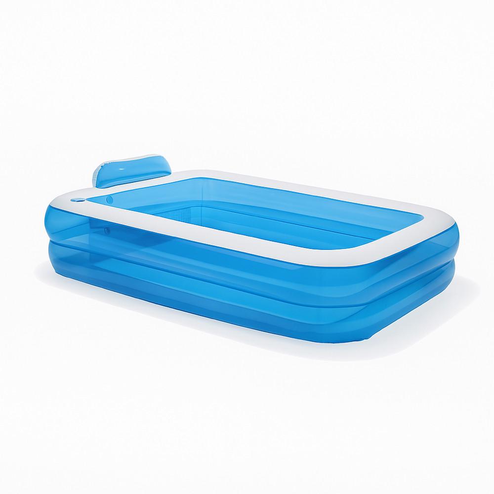Басейн дитячий Crivit Paddling Pool з підголівником 202х151х46 см