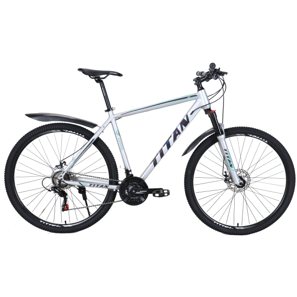 Велосипед дорожный Titan Drag 2022 29" 21" Серый/Бирюзовый