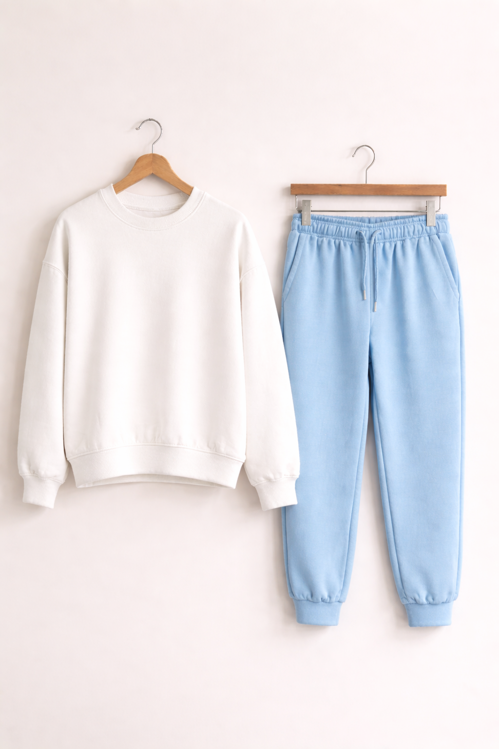 Спортивний костюм чоловічий весняний Zruchno світшот та штани XS Біло-блакитний (33500498)