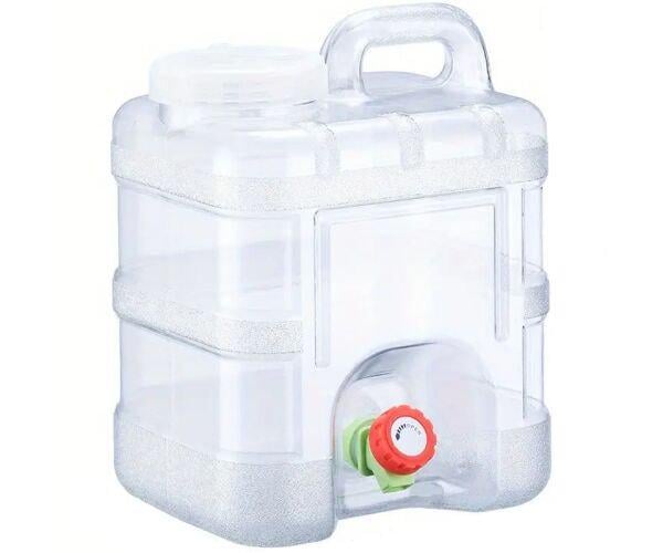 Канистра для воды с краном и ручкой VIO PC-TV 10 л Прозрачная (16887)