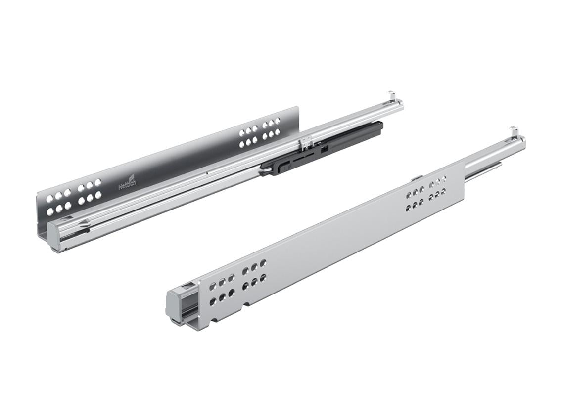 Направляющая Hettich Quadro V6 Silent System скрытого монтажа полного выдвижения с доводкой 18 мм 500 мм