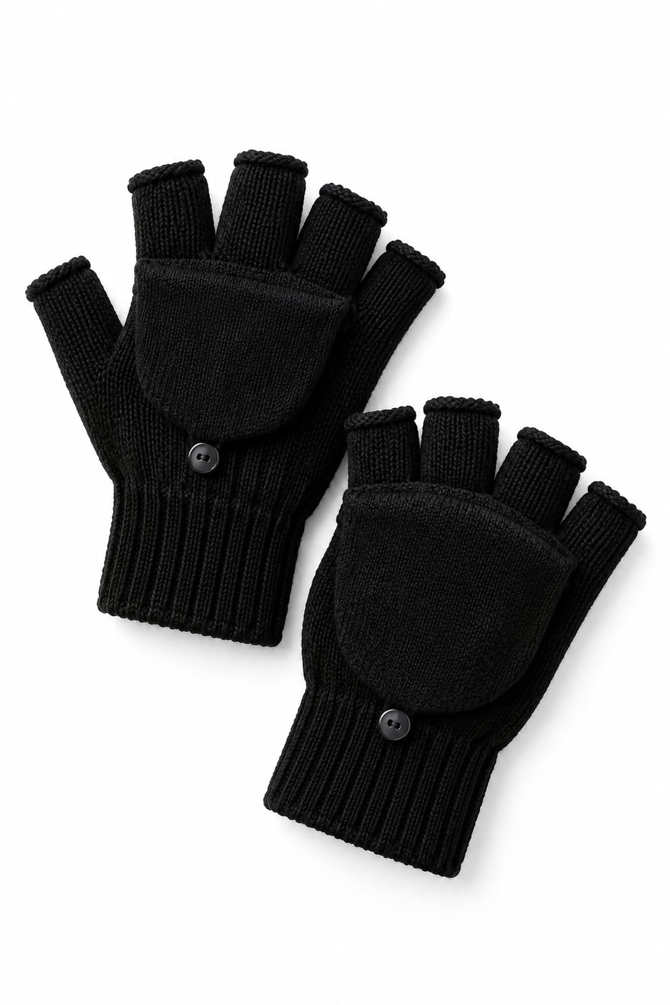 Рукавиці дитячі трансформери Without Button Black (8056701)