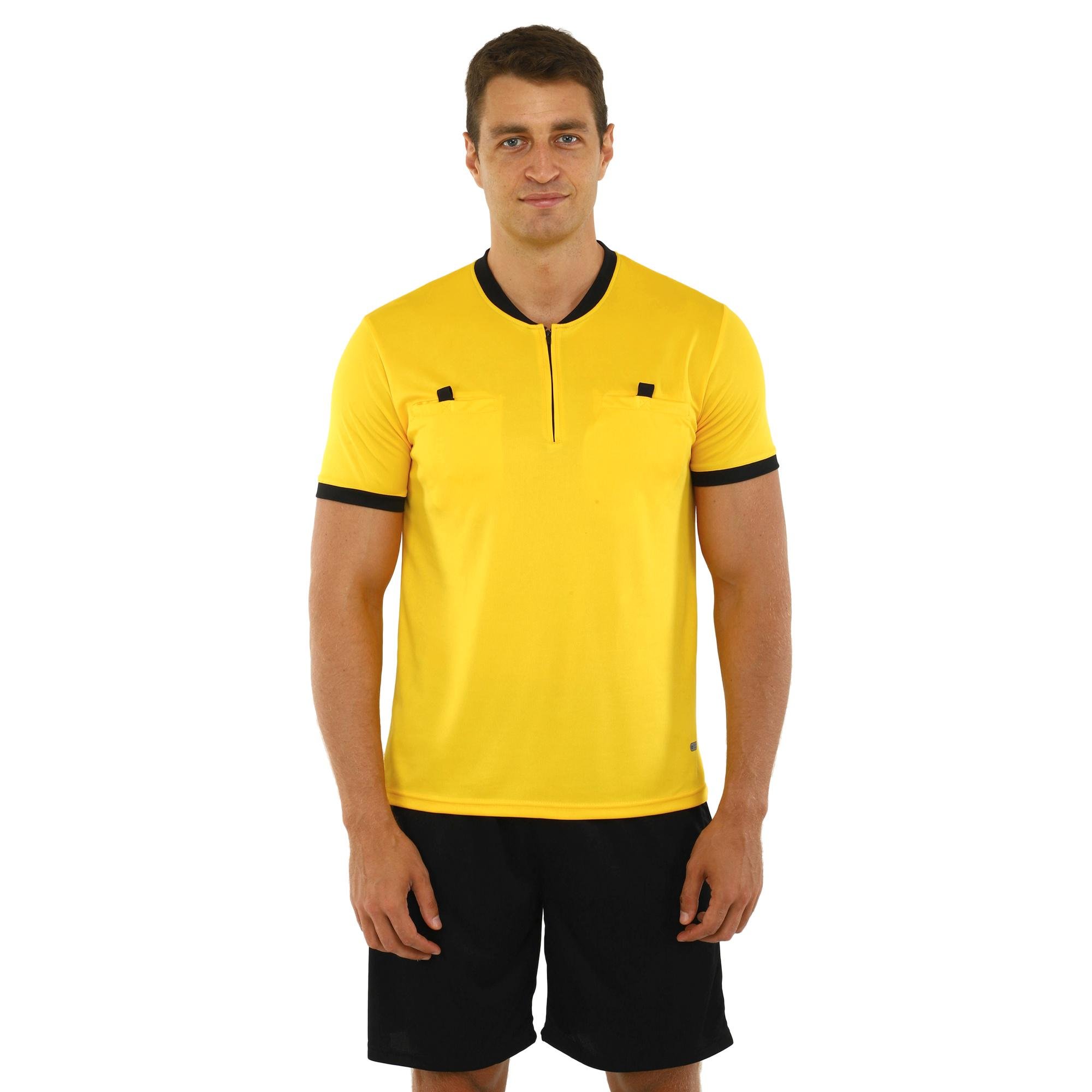 Форма футбольного судьи SP-Sport CO-581 футболка и шорты L Желтый/Черный