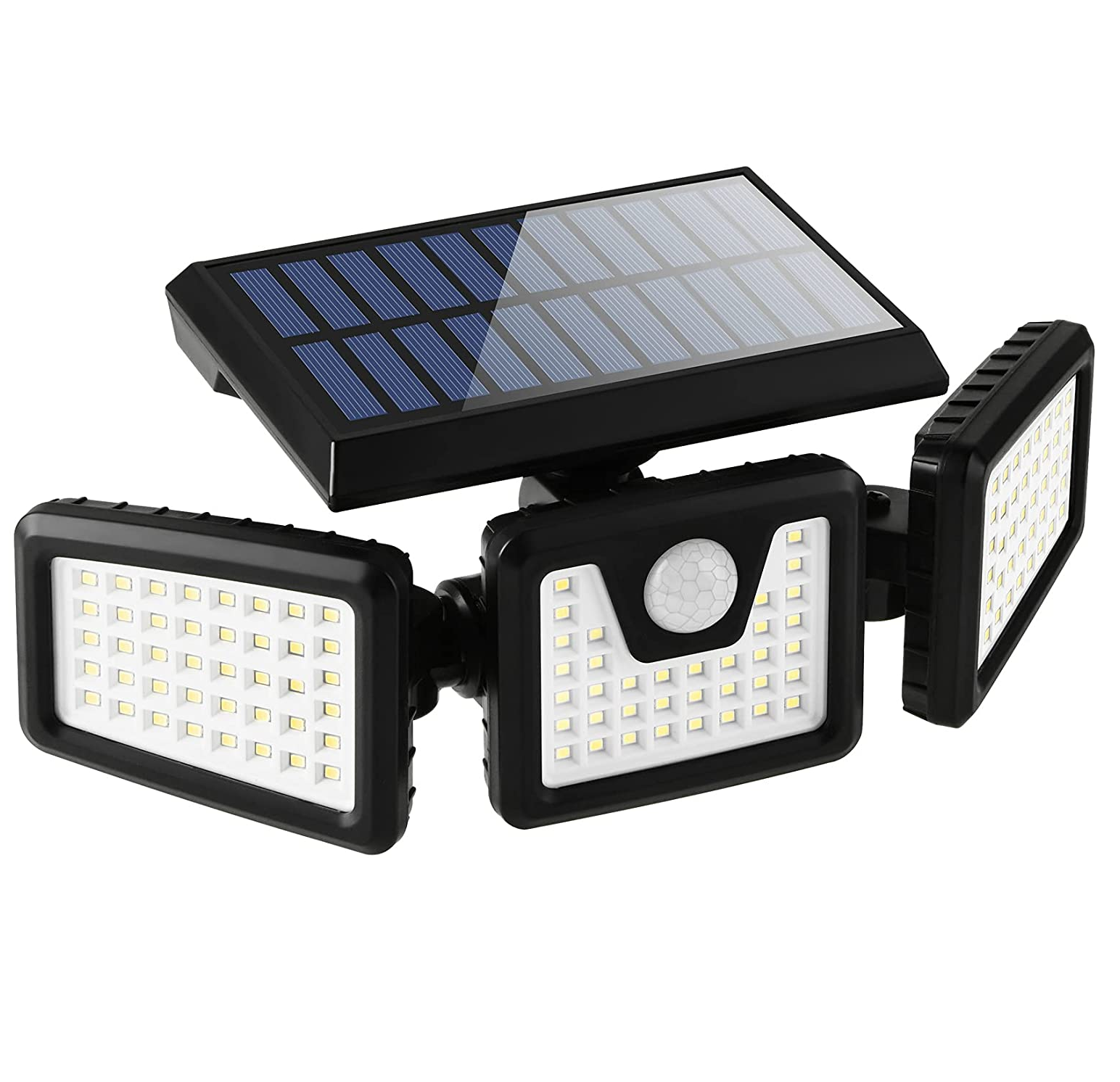 Регульований вуличний світильник Split Solar Wall Lamp FL-1725A на три лампи на сонячній батареї з датчиком руху - фото 1