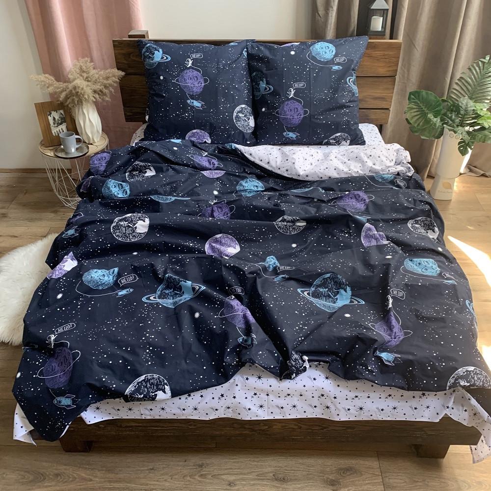 Простынь на резинке Вилена Голд Лунное затемнение бязь 140х200