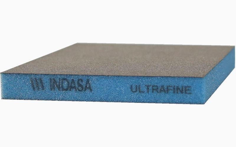 Губка абразивная на поролоновой основе двухсторонняя INDASA SPONGE AUTO 98х120х13 мм Р800-1000