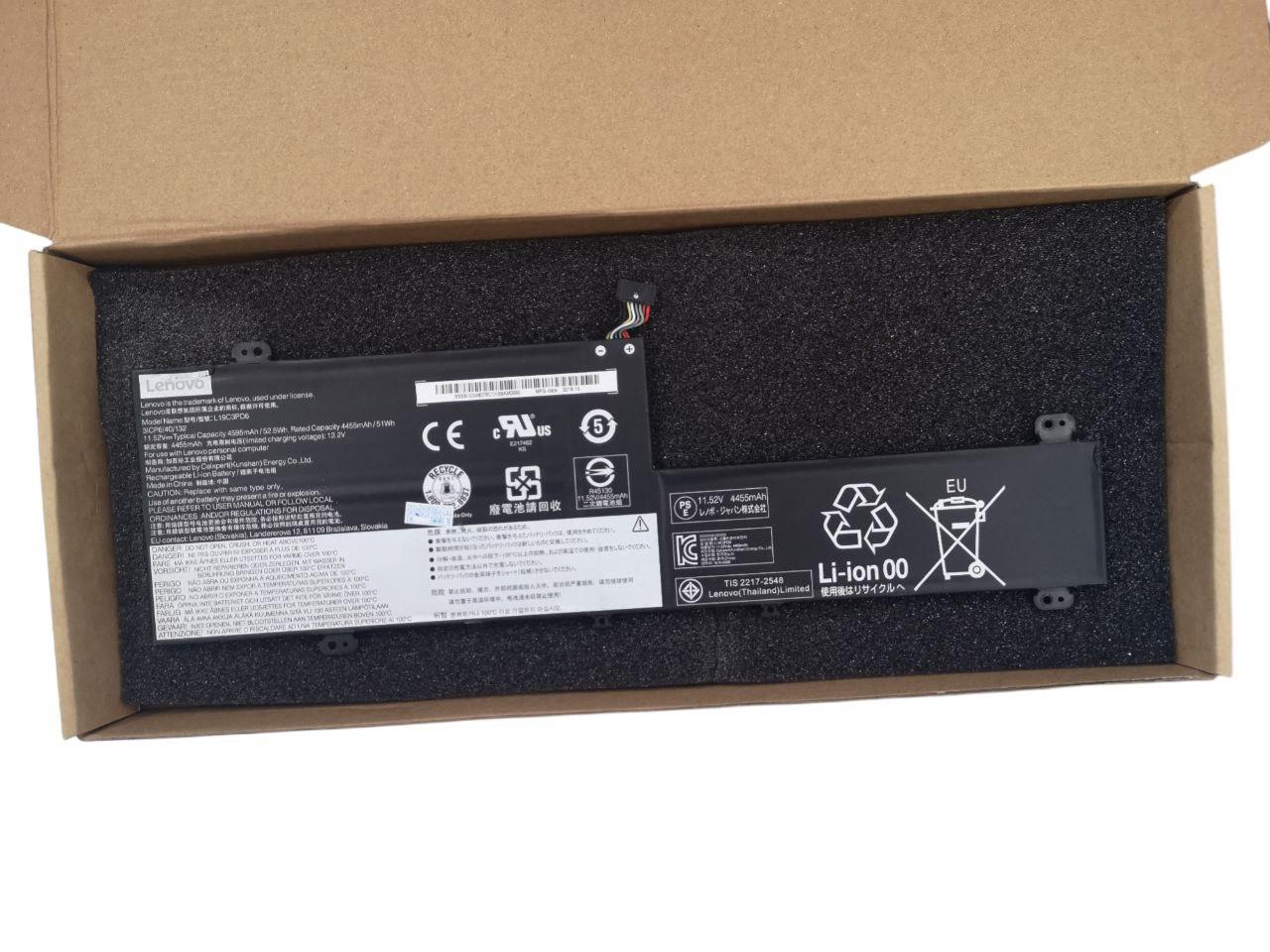 Аккумулятор для Lenovo Flex 5-15IIL05/14IIL05/L19L3PD6/L19M3PD6/L19C3PD6/L19D3PD6 4550 mAh 52.5Wh