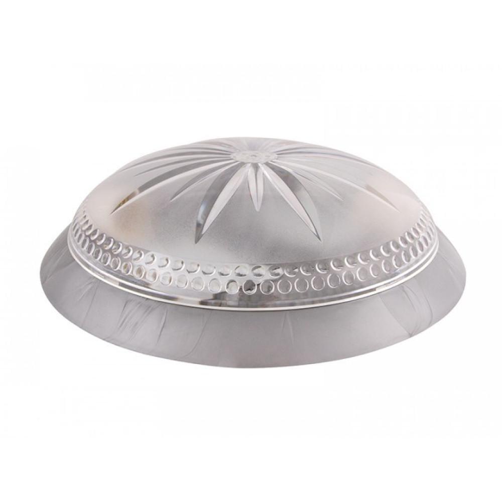 Настінно-стельовий світильник ERKA 1149-S круглий прозорий 2xЕ27 IP20 Срібний (27552643)