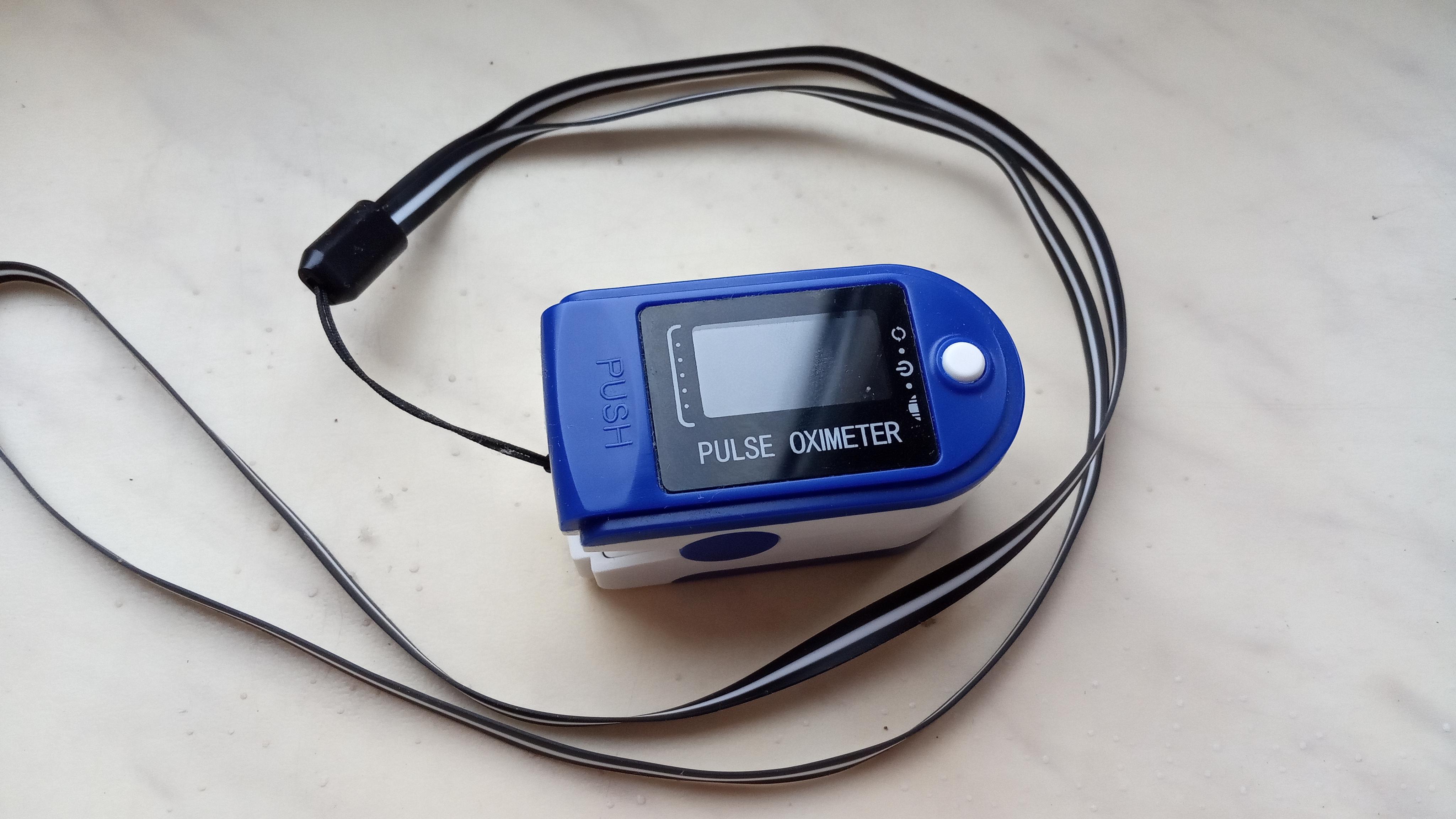 Пульсоксиметр FINGERTIP PULSE Oximeter Color TFT Синий (IR003548) - фото 2