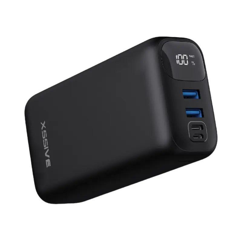 Повербанк XSSIVE XSS-PB23 PD20W 30000 mAh 20 Вт 5 V/2 A Li-ion с 3 разъемами/дисплеем и быстрой зарядкой Black (opt-105419)