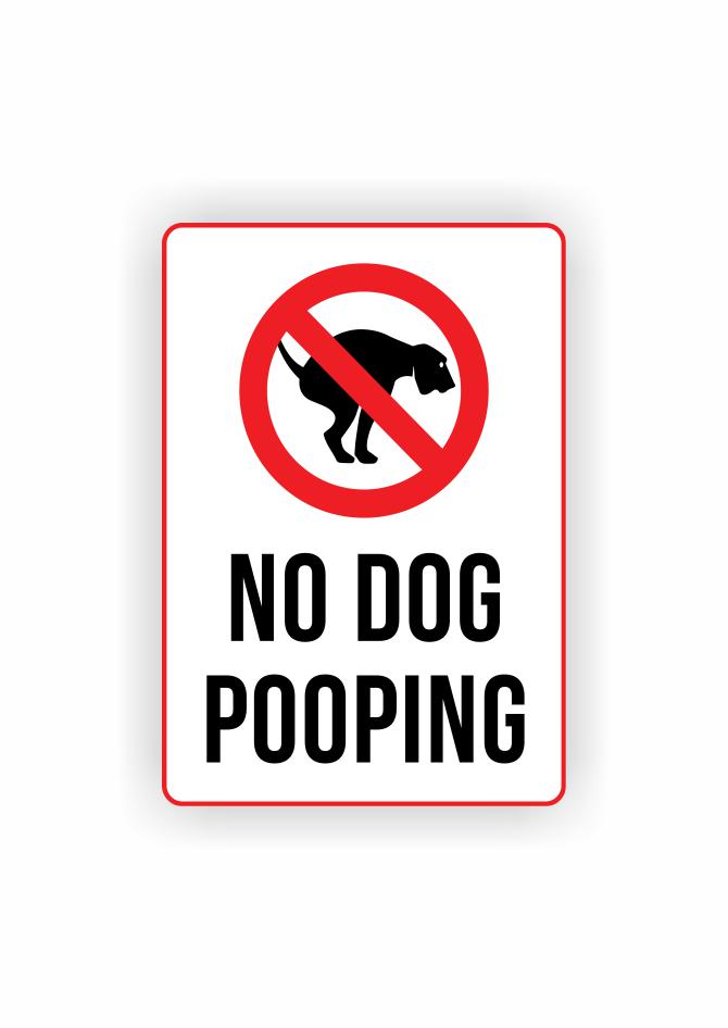Табличка Vivay No dog pooping 20x28 см (25213170)