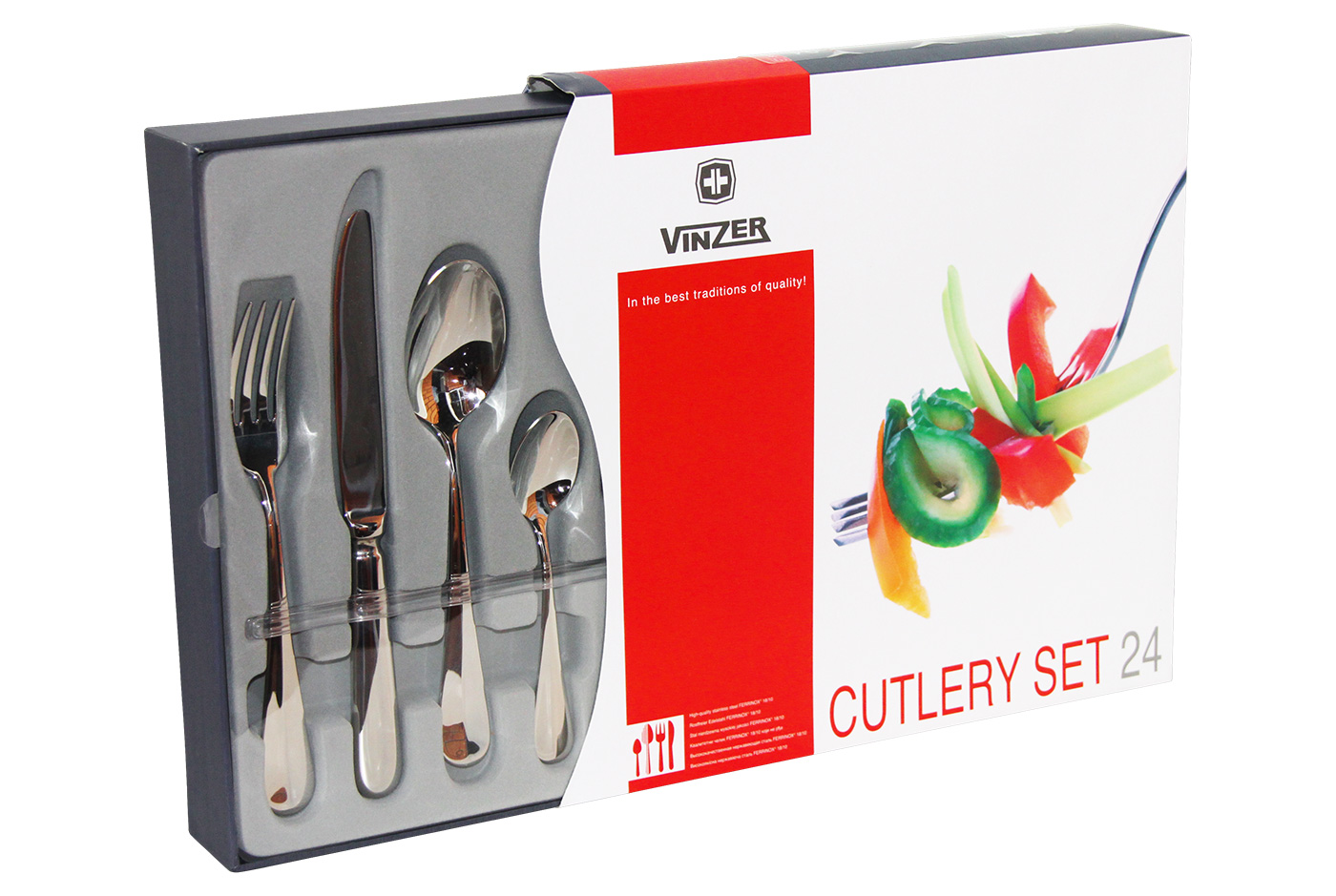 Столовий набір Vinzer 89098 Renate 24 пр. (8224) - фото 2