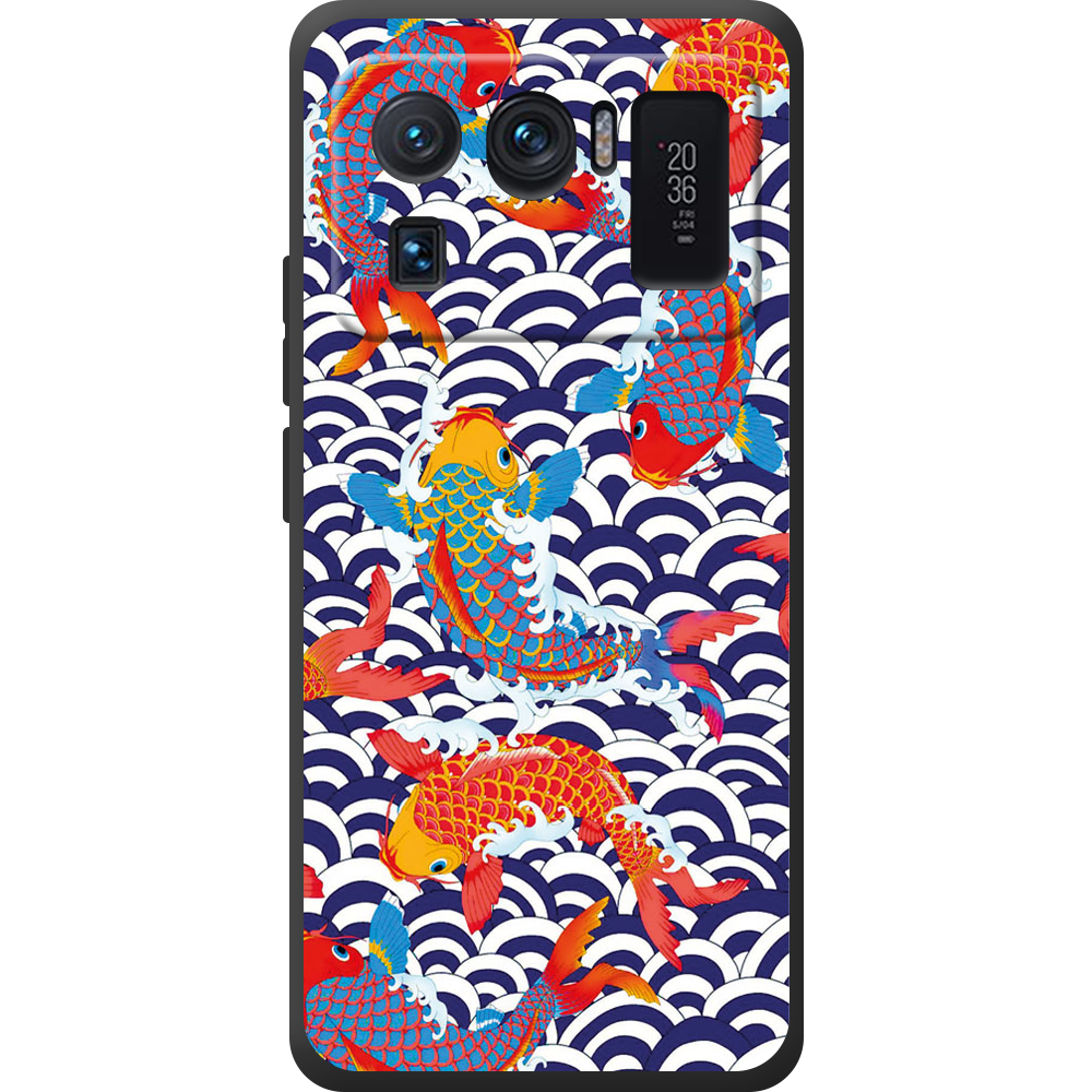 Чехол BoxFace Xiaomi Mi 11 Ultra Koi Fish Черный силикон (44424-up2477-44449)