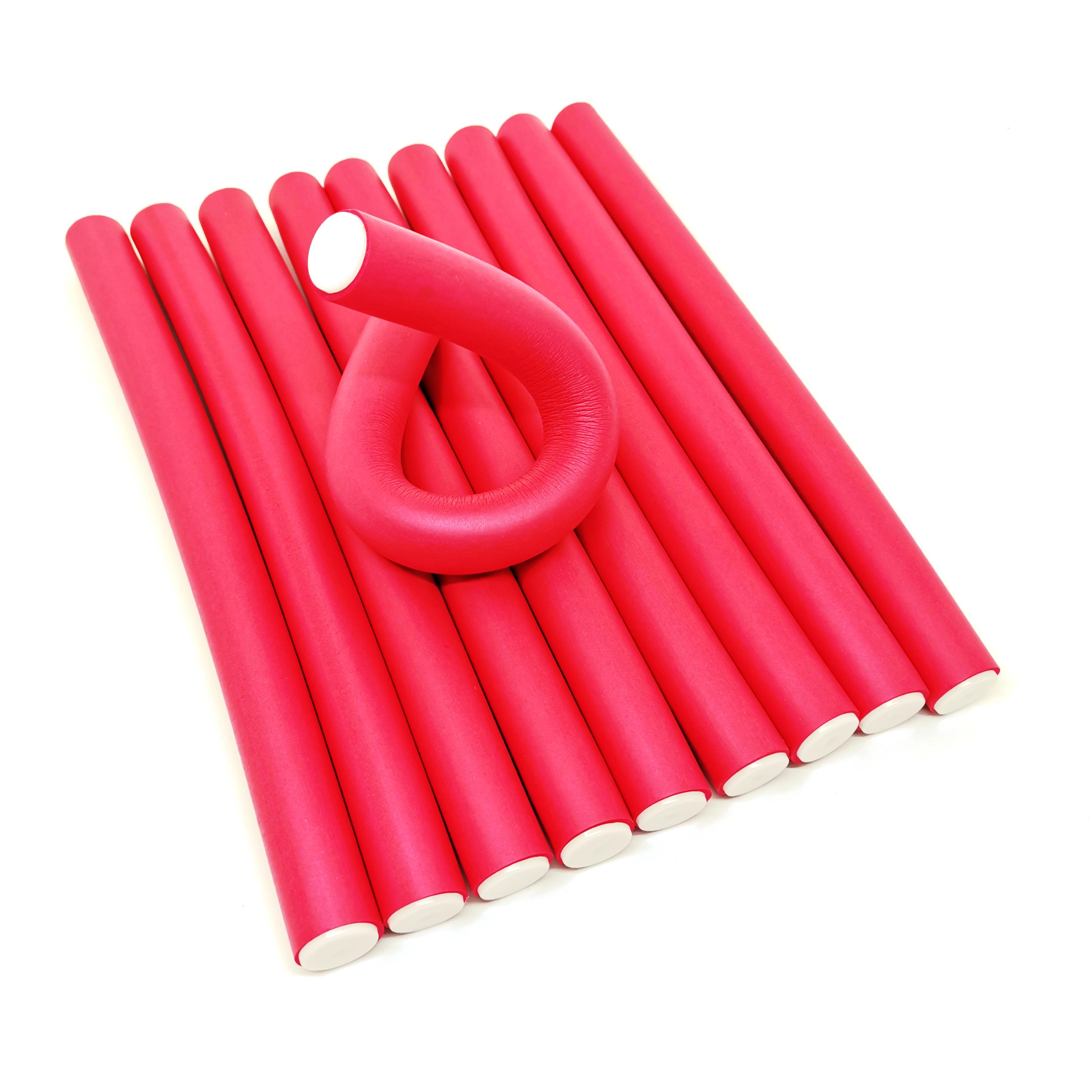 Бигуди-бумеранги из пенорезины 20 мм/10 шт. Красный