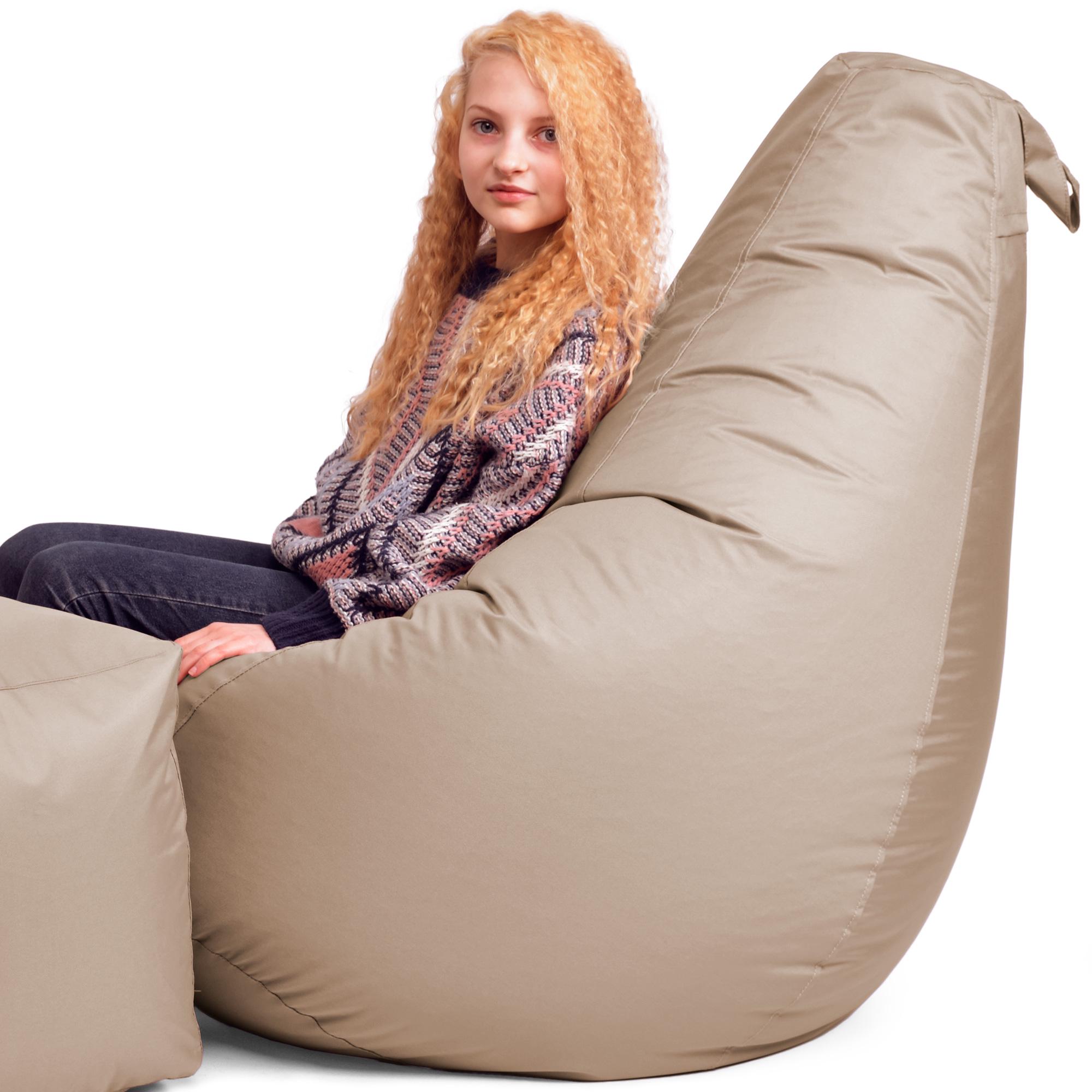 Крісло-мішок iQmebel Груша стандарт+ оксфорд Кава з молоком - фото 2 Крісло-мішок iQmebel Груша стандарт+ оксфорд Кава з молоком - фото 2