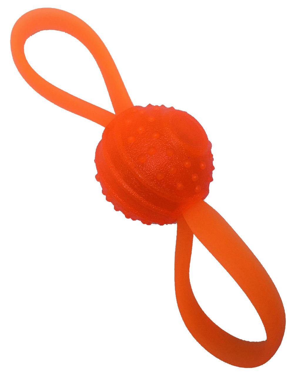 Игрушка для собак Croci Мяч с ручками силиконовый 25x6,3x6,3 см Оранжевый (1199892416)