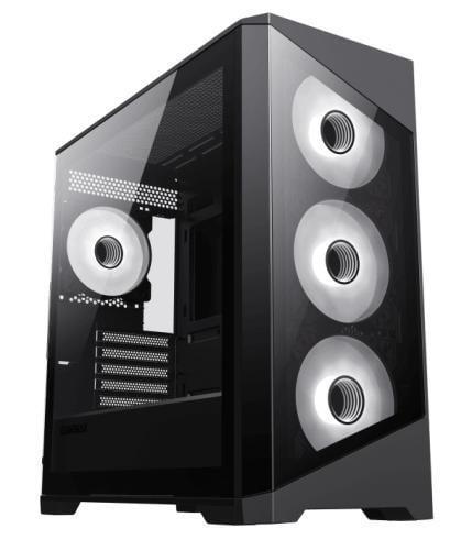 Корпус GameMax Destroyer TGB черный, без БП, Mini Tower, Micro ATX / Mini ITX, 1xUSB 3.1, 2xUSB 2.0, 4x120 мм LED ARGB,