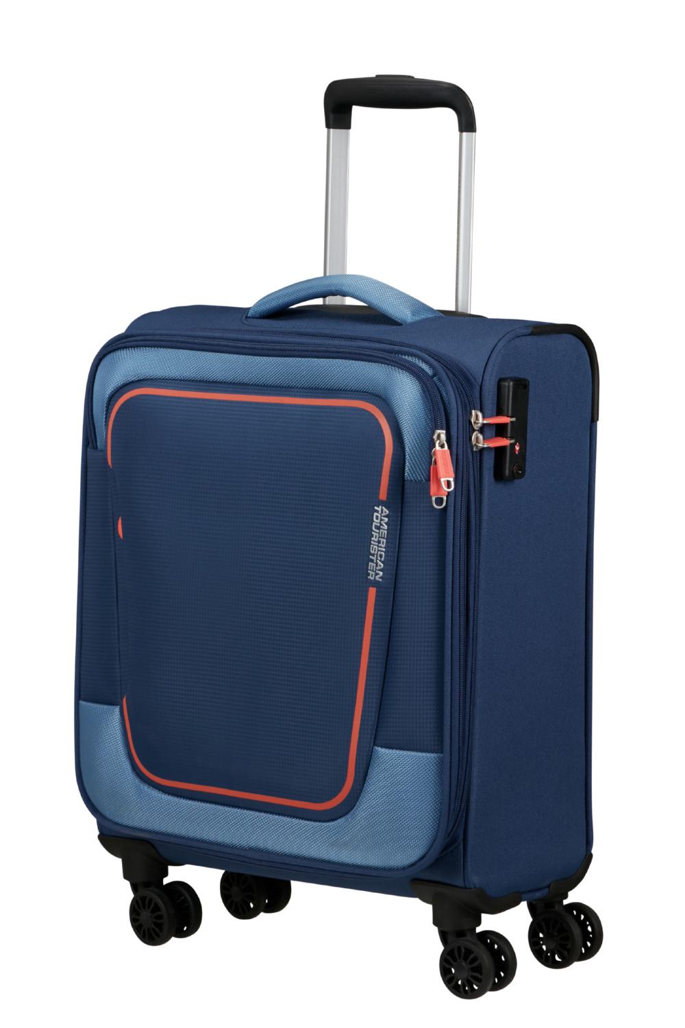 Валіза American Tourister PULSONIC 55x40x23/26 см Синій (MD6*41001)