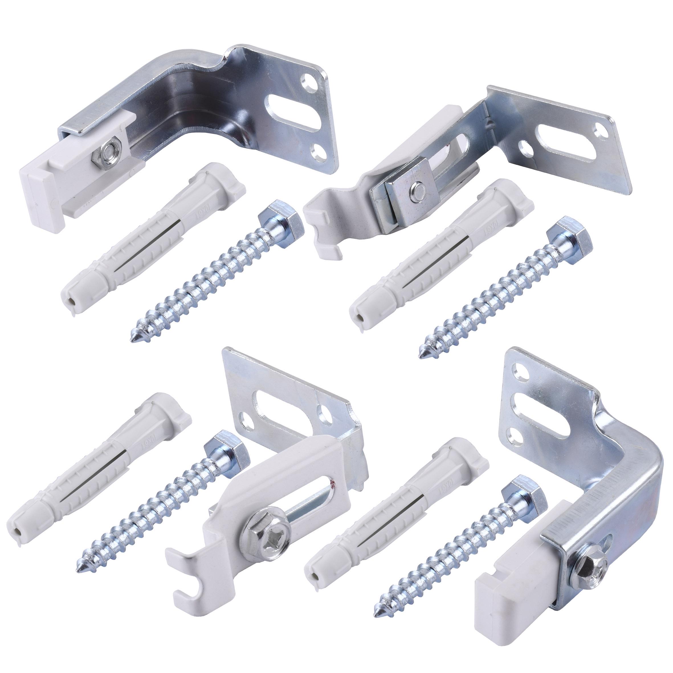 Комплект C-кронштейнів торцевого кріплення Cristal NS-1018 для панельного радіатора універсальний (GSR-000025685) - фото 2 Комплект C-кронштейнів торцевого кріплення Cristal NS-1018 для панельного радіатора універсальний (GSR-000025685) - фото 2