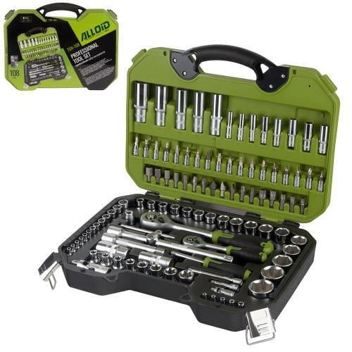 Набор инструмента Alloid TSN-108 1/2" 1/4" 6 г 108 пр. (00000063472) - фото 2