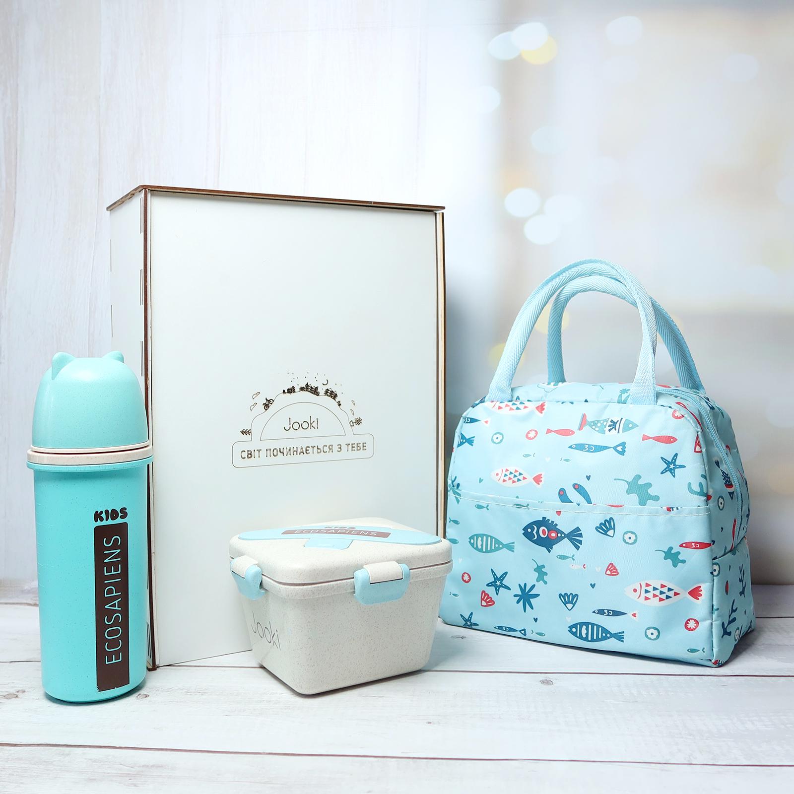 Набор подарочный эко Jooki Термосумка Fish/Термобутылка 500 мл/Ланч-бокс 750 мл/подарочная коробка (1861) Набор подарочный эко Jooki Термосумка Fish/Термобутылка 500 мл/Ланч-бокс 750 мл/подарочная коробка (1861)