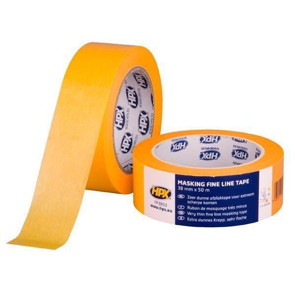 Малярная лента самоклейка HPX HPX FP5050 50 м x 50x0,05 мм до 100°C бумага Оранжевый (23676277)