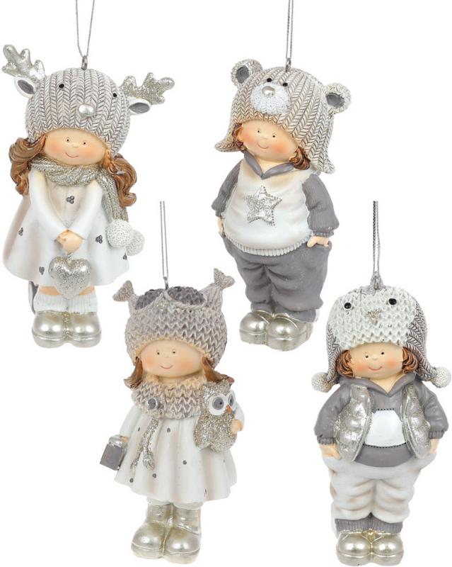 Набор подвесных фигурок Милые Детки 12 см 4 шт. Шампань (BD-559-537)