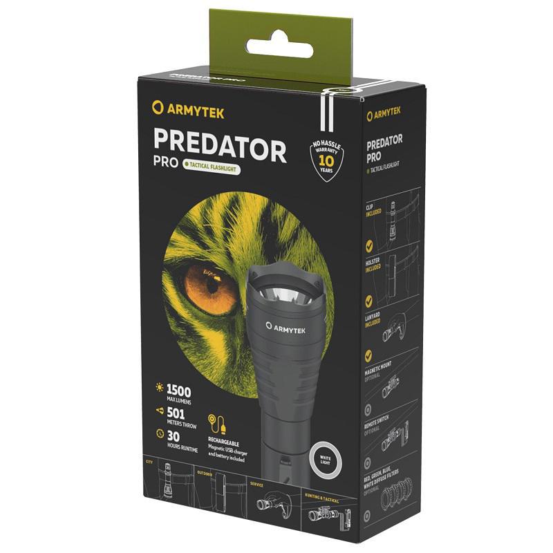 Фонарь охотничий Armytek Predator Pro v3.5 Magnet USB охотничий - фото 24