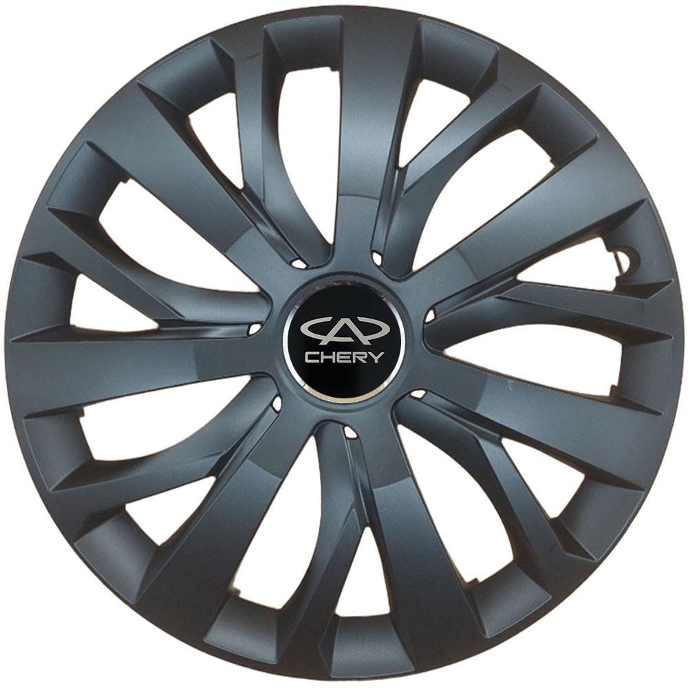 Комплект колпаков SJS R16 для Chery 432 4 шт. Черный (108362)