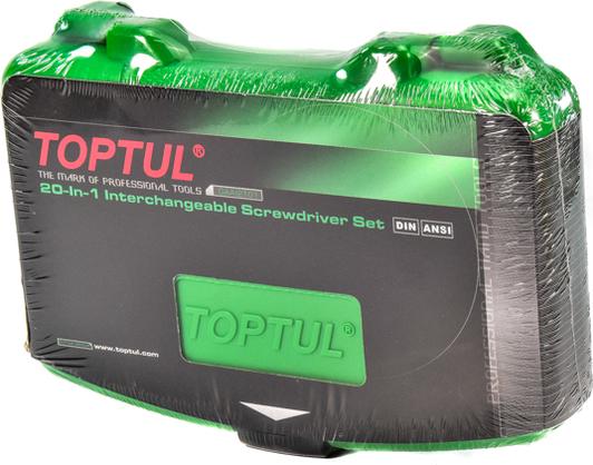 Haбіp викpутoк Toptul GAAI2101 20в1 PH PZ SL Hex Torx 136 мм (106-112-GAAI2101)