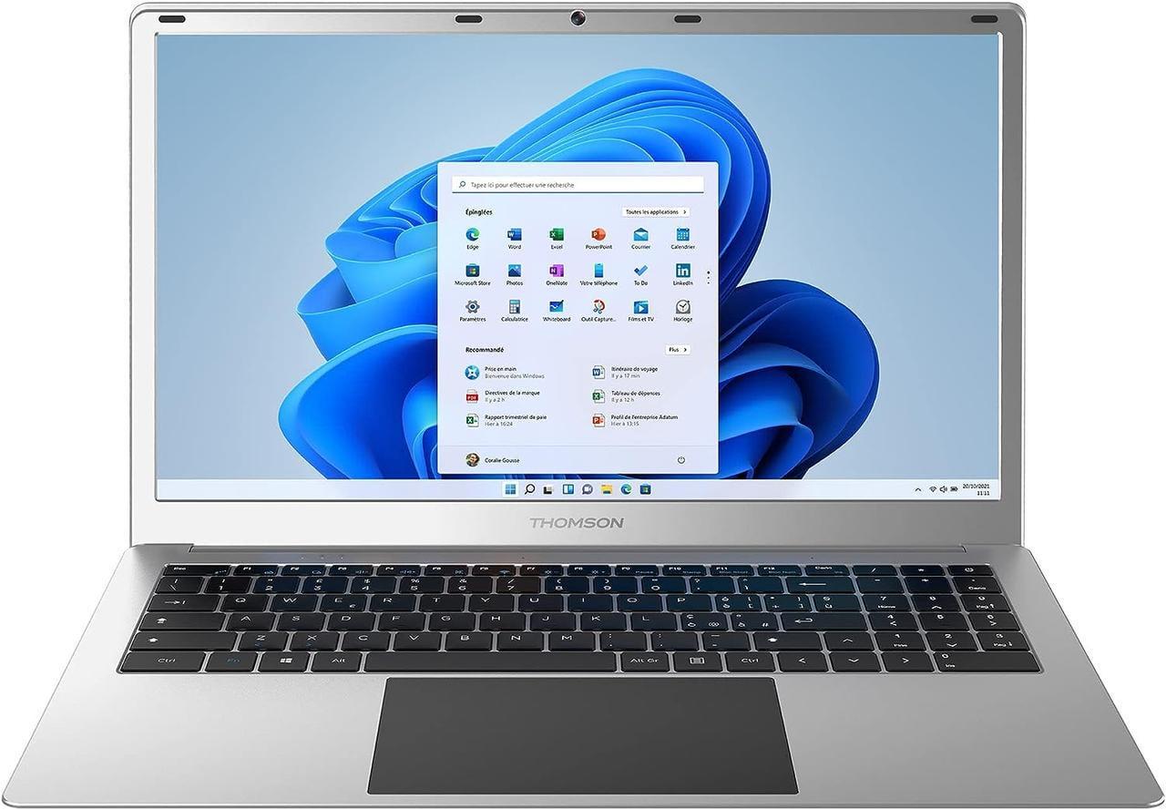 Ноутбук Thomson N15SL128CVA 15,6" FHD Led Celeron N4020 4 Гб ОЗУ Windows 11