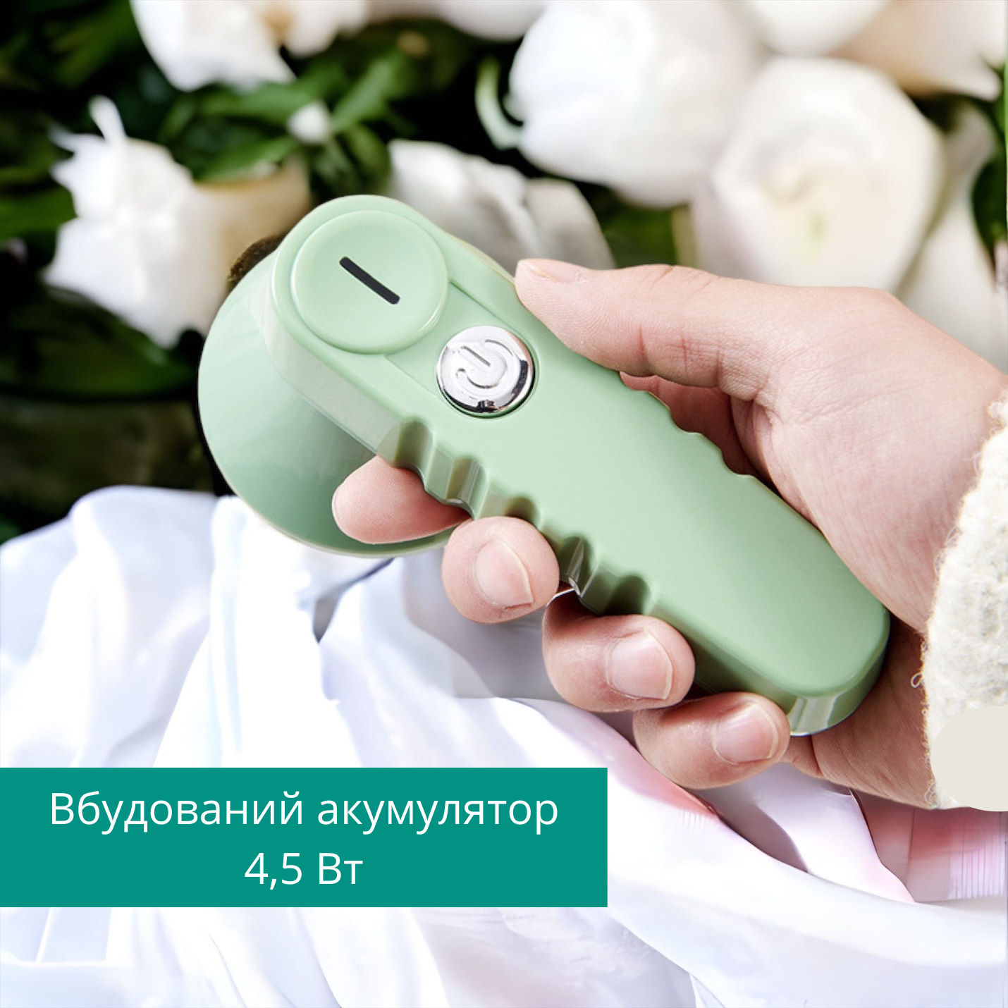 Машинка для видалення катишок Lint Remover M5 із вбудованим акумулятором 4,5 Вт/USB Type-C кабелем/потрійним лезом Зелений - фото 3