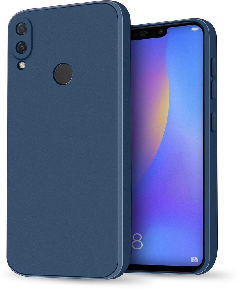 Силиконовый чехол HardCorner Huawei P Smart Plus (с микрофиброй) Blue (35398-28)