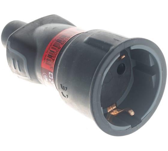 Розетка переносная Legrand 2K+3 IP44 каучук (50197)