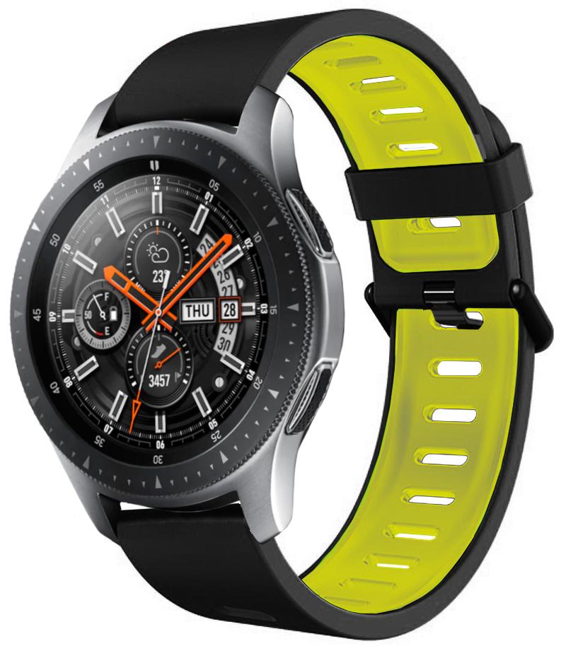 Ремешок Traf для Galaxy Watch 46 мм Black/Yellow (20416)
