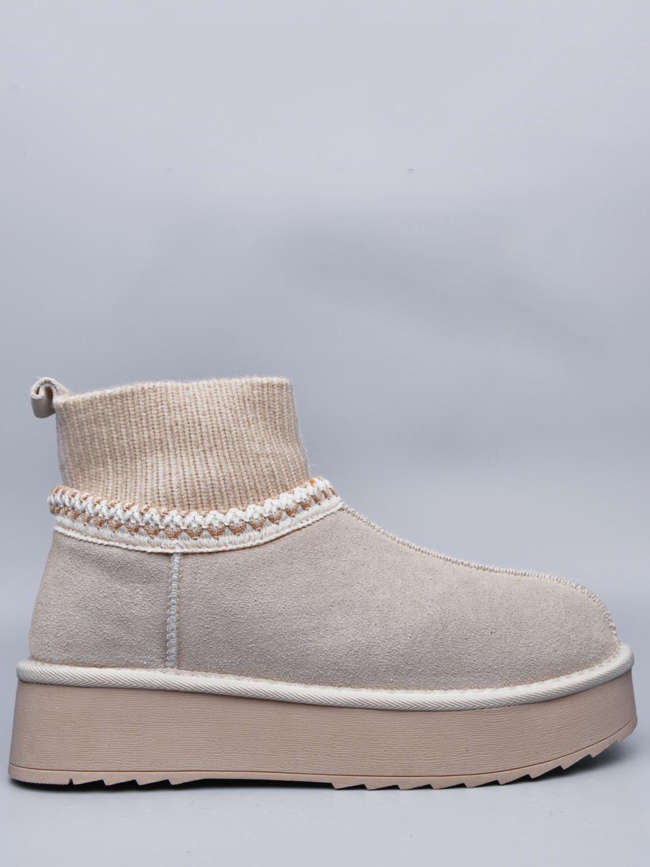 Замшевые угги на овчине Stilli UGN60-5 р. 38 Молочный