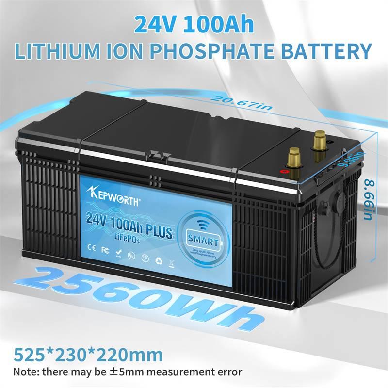 Акумулятор для ДБЖ с Bluetooth Kepworth BMS LifePo4 100 Ah 24V 2560Wh (KW24100) - фото 4 Акумулятор для ДБЖ с Bluetooth Kepworth BMS LifePo4 100 Ah 24V 2560Wh (KW24100) - фото 4