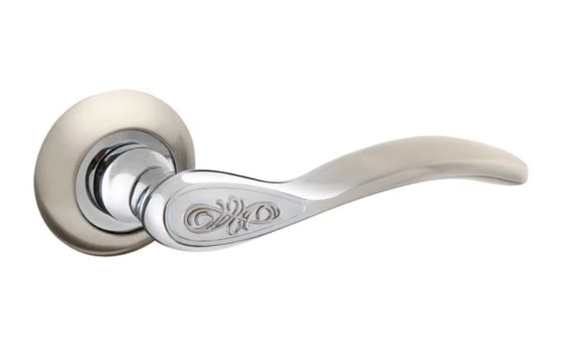Ручка дверная Fuaro Aria RM SN/CP-3 матовый Никель/Хром