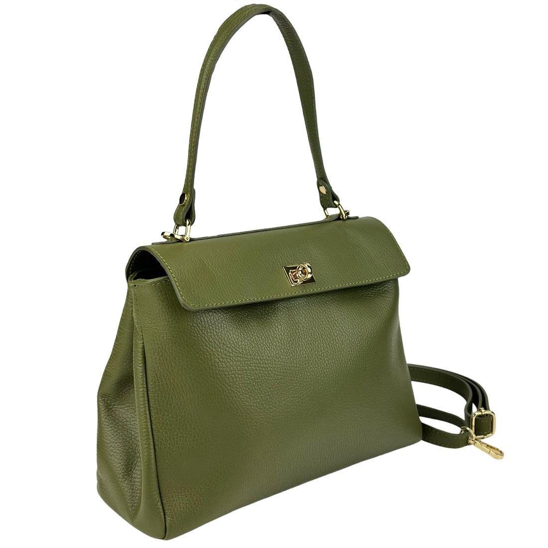 Женская сумка классическая кожаная Firenze Italy F-IT-777OL Оливковый (2656560087)