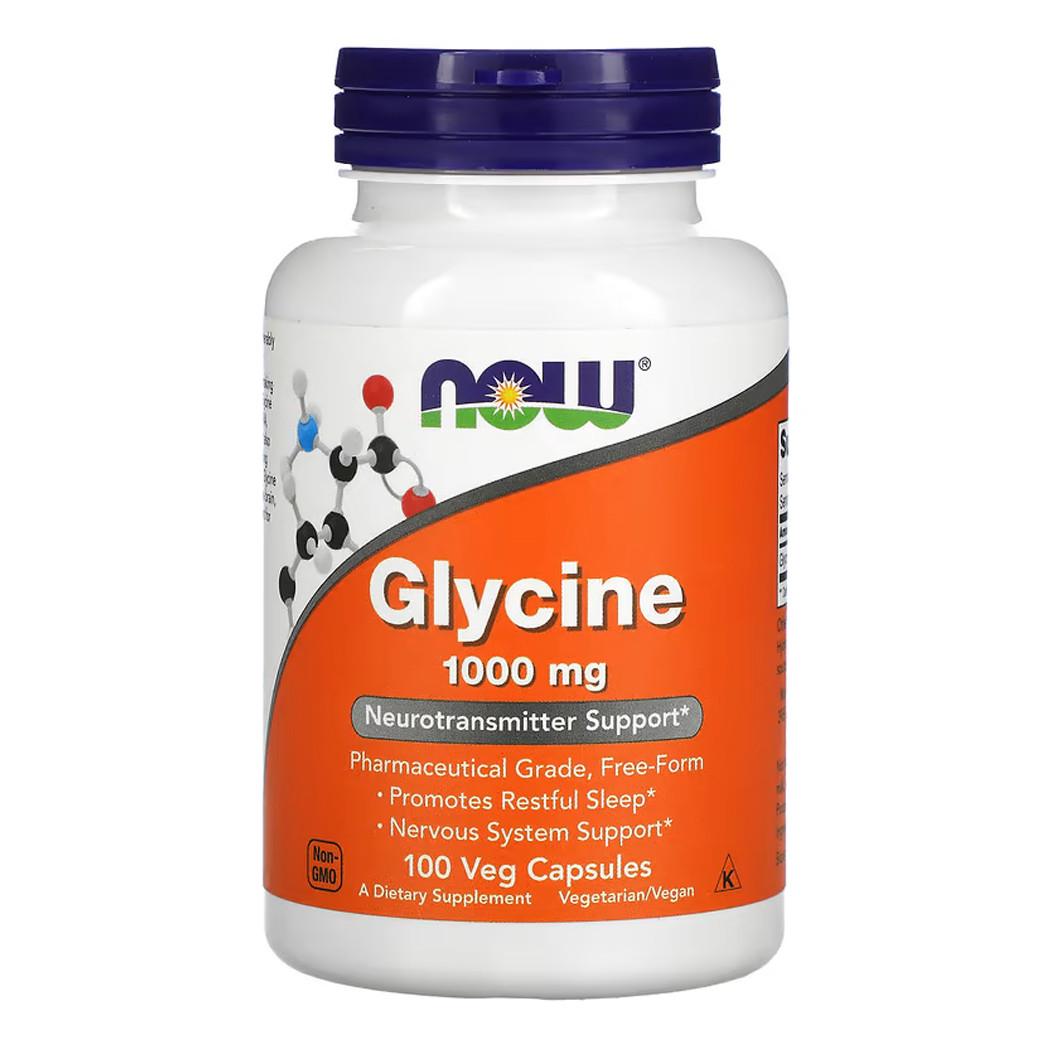 Гліцин NOW Glycine 1000 мг 100 капс. (07668-01) Гліцин NOW Glycine 1000 мг 100 капс. (07668-01)