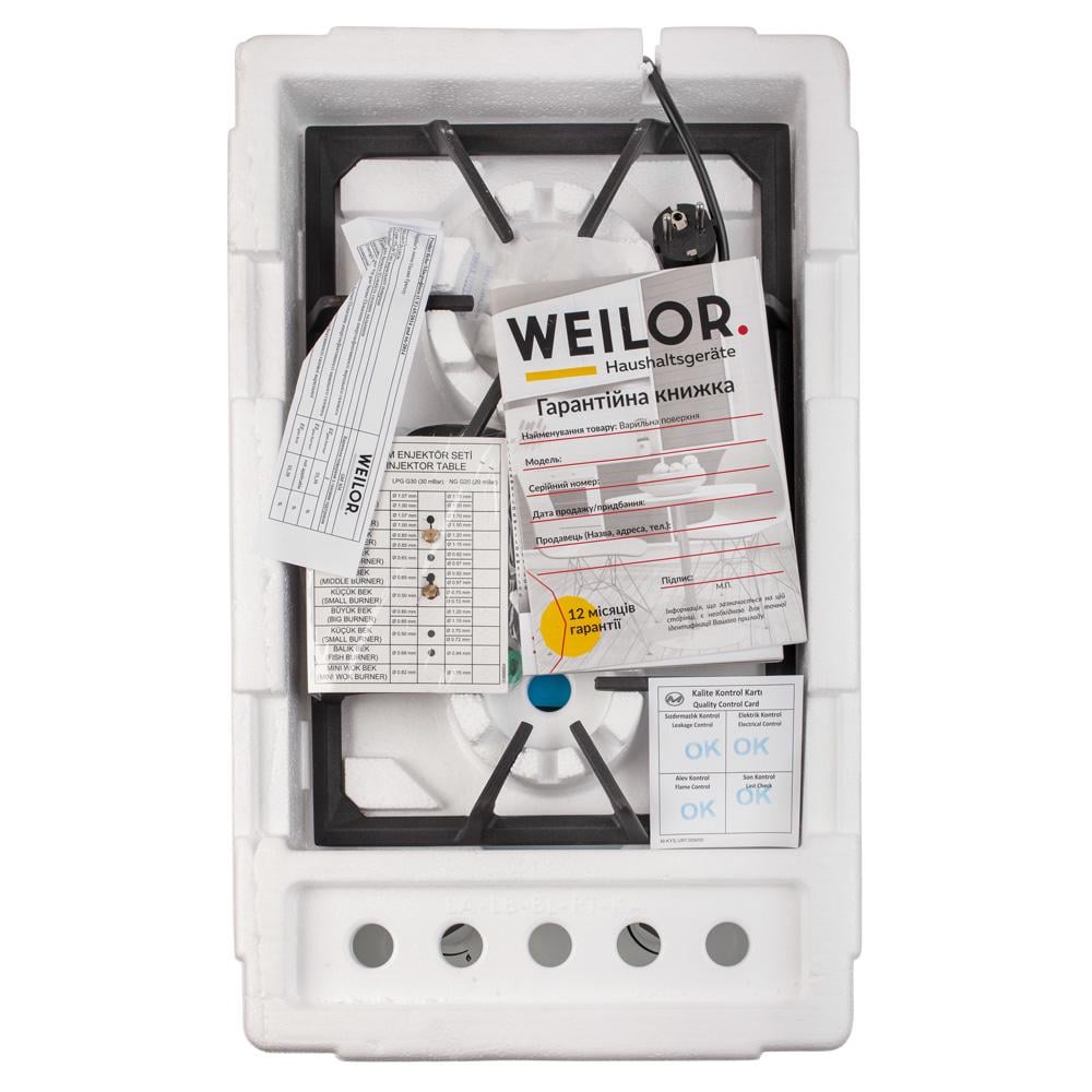 Варочная поверхность газовая Weilor GM 304 WH - фото 11