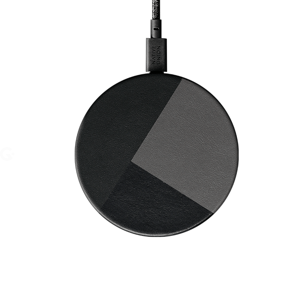 Зарядка беспроводная Native Union Drop Marquetry Wireless Charger Slate (DROP-GRY-MARQ-V2)