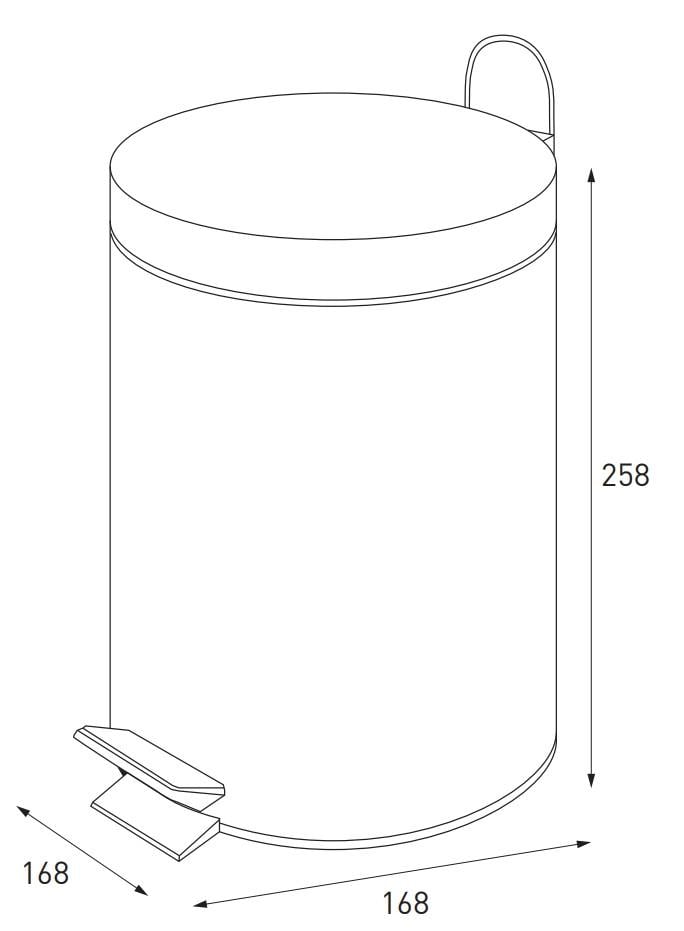Мусорное ведро Zerix Solo-TC0103 круглое 3 л Черный (ZX5896) - фото 5 Мусорное ведро Zerix Solo-TC0103 круглое 3 л Черный (ZX5896) - фото 5