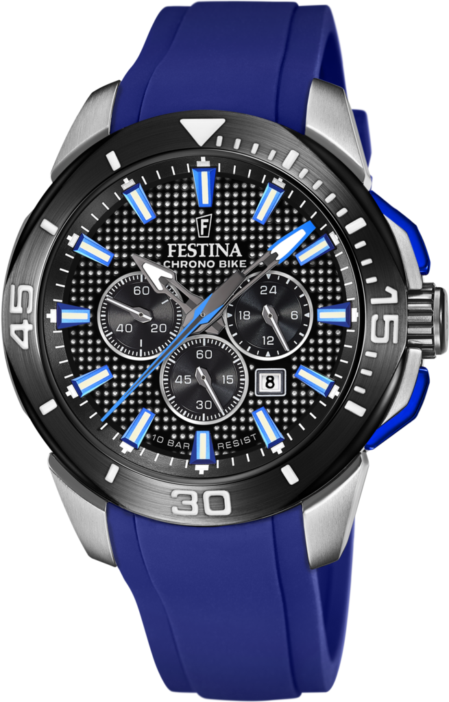 Наручные часы мужские Festina F20642/1 Chrono Bike со стальным корпусом WR 100 м и черным циферблатом Наручные часы мужские Festina F20642/1 Chrono Bike со стальным корпусом WR 100 м и черным циферблатом
