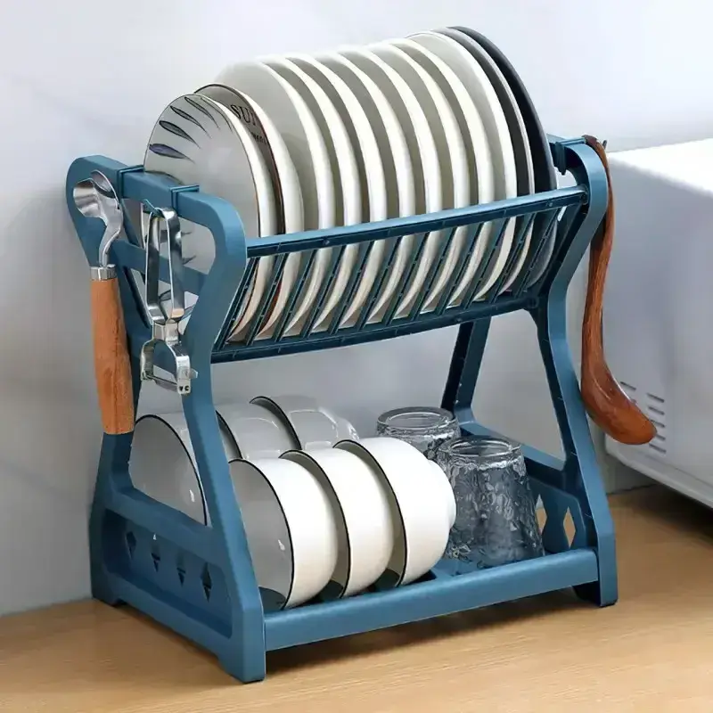 Сушилка для посуды с крючками (13917501)