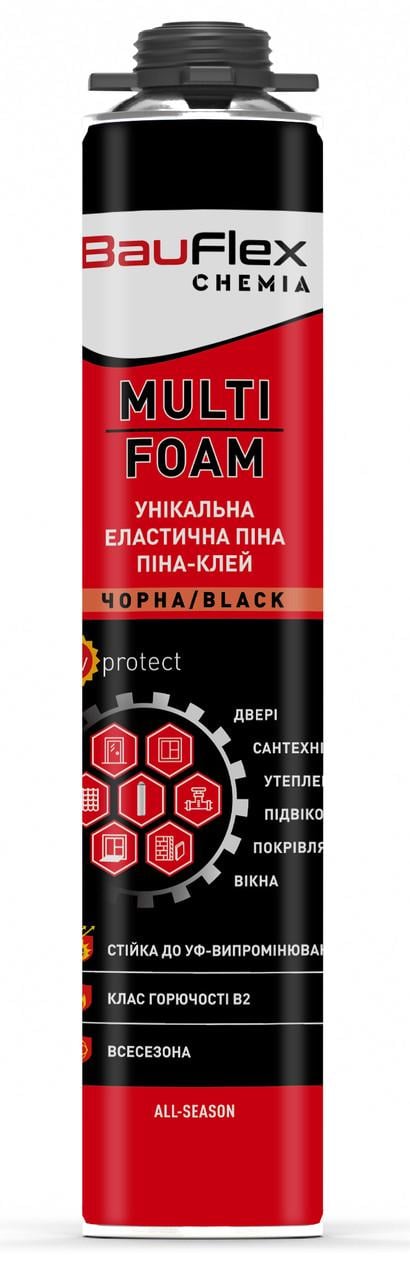 Клей-пена BauFlex профессиональная 800 мл Черный (2824059342)