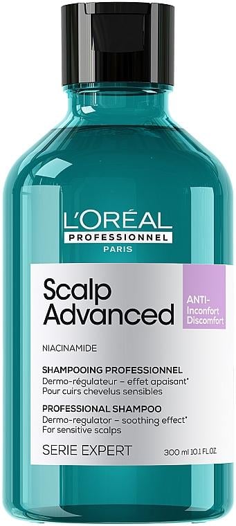 Шампунь для чувствительной и раздраженной кожи головы L’Oreal Professionnel Scalp Advanced 300 мл (63257)